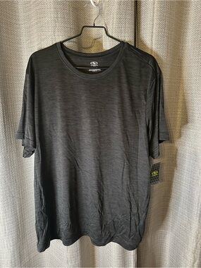 Athletic Works Black Short Sleeve Performance Crew Tee